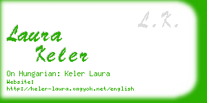 laura keler business card